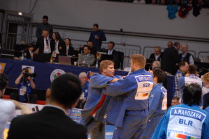 Grand Prix Düsseldorf 2015 André Breitbarth Aufwärmen