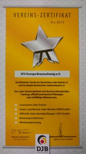 DJB-Vereinszertifikat SFV Europa