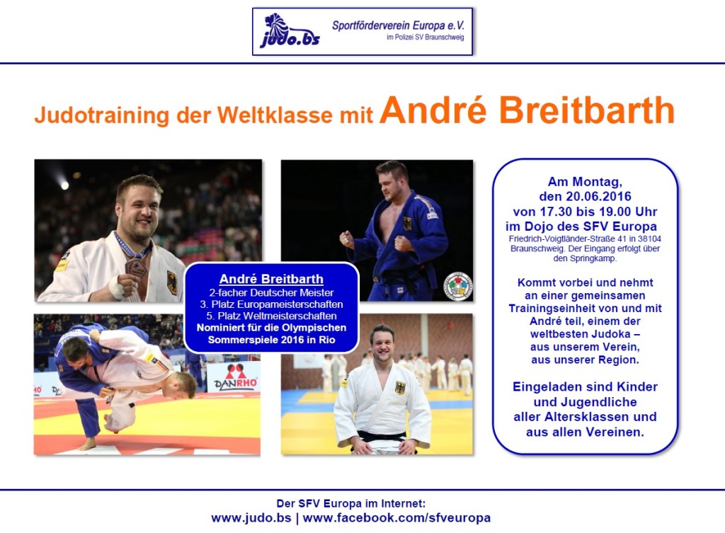 Judotraining mit André Breitbarth